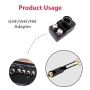 75 Ohm/300 Ohm адаптер UHF VHF FM антенен трансформатор, снимка 2