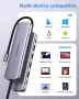 USB C към HDMI адаптер, Newmight 7 в 1 USB C докинг станция с 2 HDMI, 3 USB3.0, 100 W PD, USB C 3.0, снимка 9