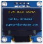 OLED дисплей 0.96" - 128/64 IIC 128X64 I2C SSD1306 12864 LCD Arduino Ардуино, снимка 3