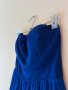 Турско синя рокля без презрамки 💙, снимка 4