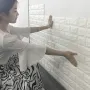 Перфектен Интериор за Стени! Страхотни Самозалепващи 3д Бели Тухлички , снимка 1