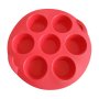 4373 Кръгла силиконова форма за мъфини, 7 гнезда, снимка 5