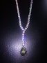 Лукс сребърно колие с перидот и циркони, снимка 6