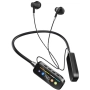 Безжични Bluetooth 5.4 слушалки HiFi стерео за спорт с лента за врата микрофон LED, слот за SD карта, снимка 6