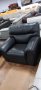 Черен кожен фотьойл с електрически релаксиращ механизъм, снимка 4
