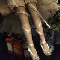Великолепна кукла порцеланова балерина от края на 70 години, снимка 4 - Колекции - 43416212