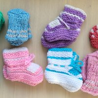Продава бебешки и детски домашни вълнени чорапи и терлици ръчна изработка, снимка 1 - Чорапи - 39068523