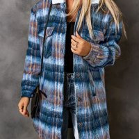 Дамско ефектно палто, с вълна, снимка 1 - Якета - 43787361