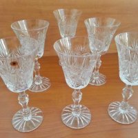  кристални чаши , снимка 2 - Антикварни и старинни предмети - 28757164