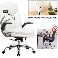Ергономичен офис стол с мека седалка и облегалка YMS-3286-WT, снимка 3 - Столове - 36663764