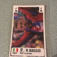 Футболна картичка Roberto Baggio - Aras Euro 2000, снимка 1 - Други ценни предмети - 32338868