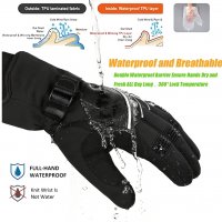 ПРОМО! BIKINGMOREOK - Унисекс зимни спортни ръкавици - 3M до -30 градуса - тъчскрийн, снимка 4 - Ръкавици - 38181591