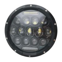 LED Фар 7 инча за вграждане на джип 0835 NEW NEW !!!, снимка 2 - Аксесоари и консумативи - 43756255
