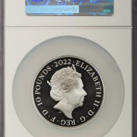 2022 Henry VII - 10oz £10 - NGC PF70 First Releases - Сребърна Монета - Great Britan, снимка 2 - Нумизматика и бонистика - 43893424