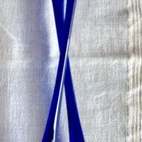 свещник - фигура - син цвят - стъкло, снимка 1 - Други - 43967643