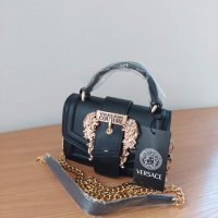 Луксозна Черна чанта Versace кодSG81P, снимка 3 - Чанти - 43981170