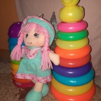 Бебешки сортер Fisher Price+кукла, снимка 3 - Играчки за стая - 38746672