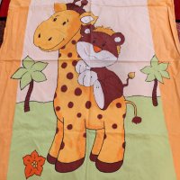 3 части 60/120 бебешки спален комплект с жирафи , снимка 1 - Спално бельо и завивки - 38014310