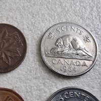 Канада. 1,5, 10, 25 цента  и 1 долар . 12 бр. различни до една монети., снимка 8 - Нумизматика и бонистика - 44857080