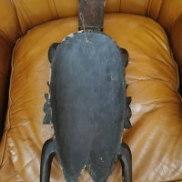 Африканска маска Сенуфо двойна, снимка 2 - Антикварни и старинни предмети - 43367574