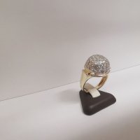 Златен пръстен с циркони 7, снимка 2 - Пръстени - 26024807