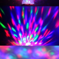 LED трицветна въртяща се електрическа диско крушка/лампа - 3W/6W    код 0935, снимка 8 - Крушки - 28460070
