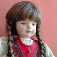 Колекционерска кукла Glorex Switzerland  46 см, снимка 12 - Колекции - 39543313