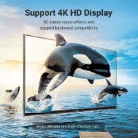 Адаптер HDMI Vertical Flat 90 градуса M/F – Vention AIPB0, снимка 5 - Кабели и адаптери - 43022124