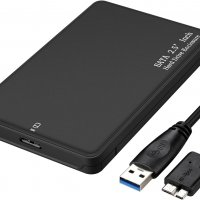 KUNOVA кутия за 2.5 "SATA SSD, HDD, USB 3.0 към SATA адаптер, UASP ускорение, снимка 1 - Други - 39593555