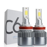 Комплект LED Лед Диодни Крушки Automat за фар C6 Н8 Н9 H11 - 36W. Над 150% по-ярка светлина, снимка 1 - Аксесоари и консумативи - 26287310