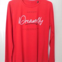 памучна блузка в червено, снимка 4 - Блузи с дълъг ръкав и пуловери - 38272384