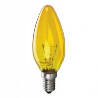 Лампа свещ, оранжева , жълта, синя, зелена , червена, цокъл E14, 220V, 40W, снимка 4 - Крушки - 37094925