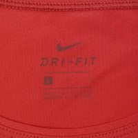 Nike DRI-FIT оригинална тениска L Найк спортна фланелка спорт фитнес, снимка 3 - Спортни екипи - 37652521