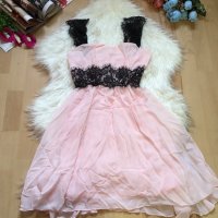 Нова розова рокля с дантела, снимка 5 - Рокли - 9385779