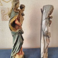 Барокови статуи ,,Дева Мария с Христос" различни автори,различни времеба и материали, снимка 2 - Антикварни и старинни предмети - 38085472