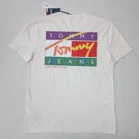 Tommy Jeans T-Shirt оригинална тениска XL памучна фланелка, снимка 6 - Тениски - 43501552