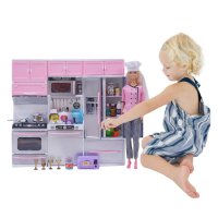Кукла Барби с кухня, снимка 3 - Кукли - 43356096