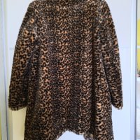 Дамско палто с леопардова шарка, снимка 2 - Палта, манта - 43325473