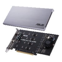 SSD 8Tb  ( 4x2TB intel + Asus Hyper 4x to 1 pci-e ) , снимка 1 - Твърди дискове - 36663121