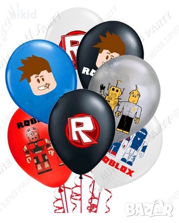 roblox Роблокс Обикновен надуваем латекс латексов балон парти, снимка 1