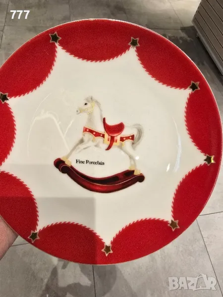 коледни чинии 19 см, снимка 1