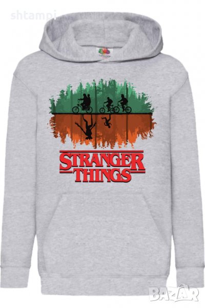 Детски Суитчър/Суитшърт Stranger Things 02,Игра,Подарък,Изненада,Забавление,Рожден Ден, снимка 1