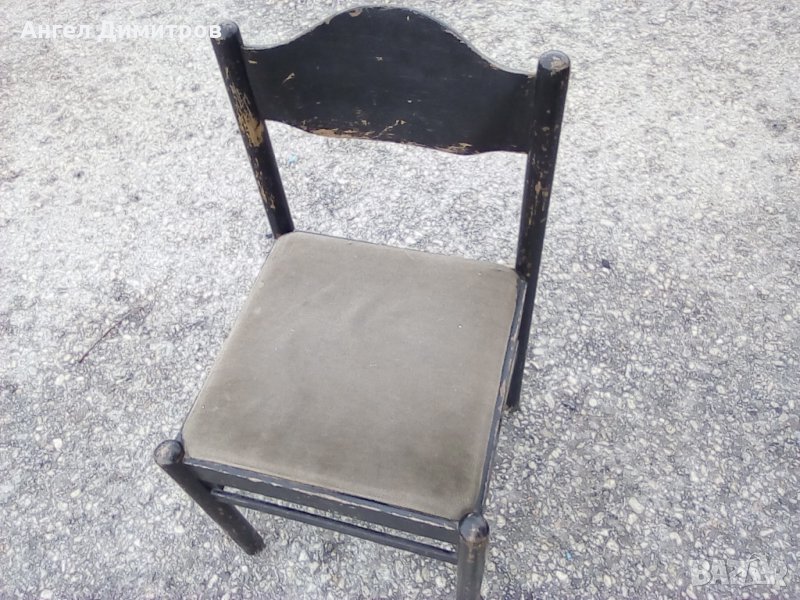 Соц дървен стол Кардам, снимка 1