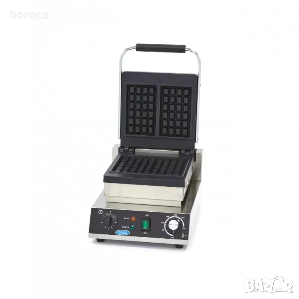 Гофретник - Белгийски Вафли - незалепващо покритие, термостат, таймер, снимка 1