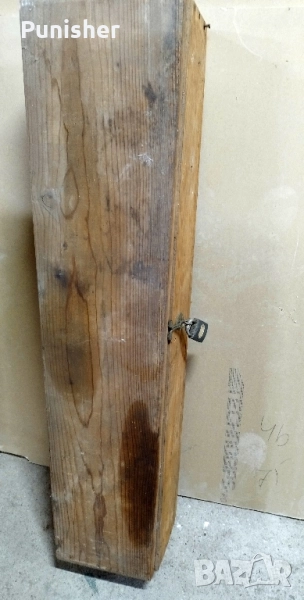 Стара дървена каса за ловно оръжие, снимка 1