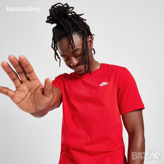 NIKE M NSW CLUB - страхотна мъжка тениска КАТО НОВА, снимка 1