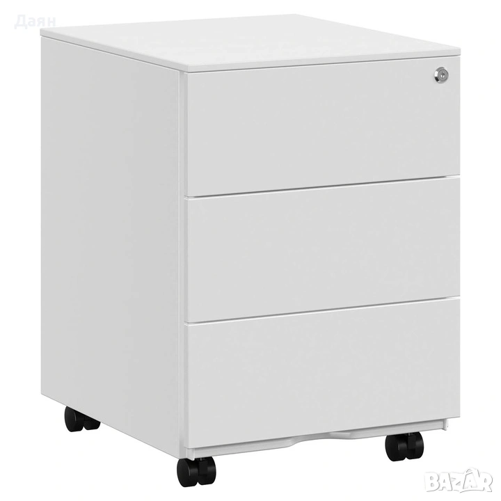 Мобилен шкаф SONGMICS rollbox за офиси, 3 чекмеджета за документи, снимка 1