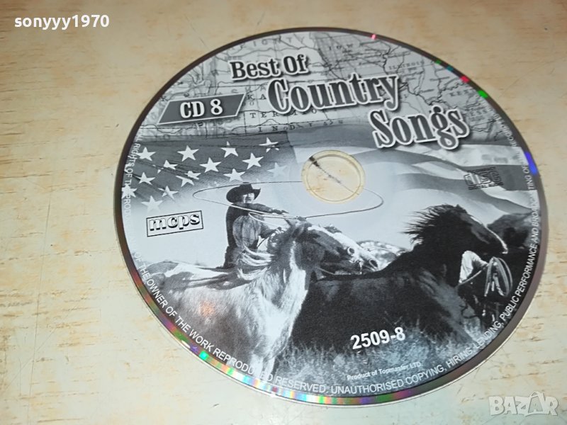 COUNTRY SONGS CD8 1509221631, снимка 1