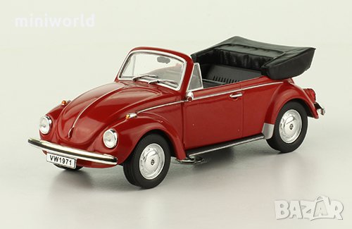 Volkswagen 1302 cabriolet 1971 - мащаб 1:43 на ДеАгостини модела е нов в PVC дисплей-кейс VW, снимка 1