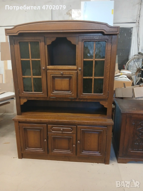 Старинен дъбов шкаф, снимка 1